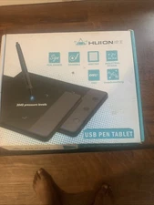 NEW HUION USB PEN TABLET W/ 2048 PRESSURE LEVELS BLACK