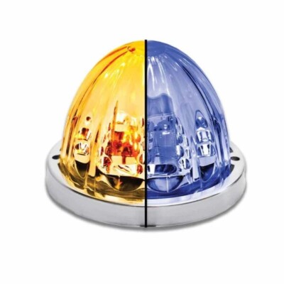 TRUX TLED-WTAB AMBER MARKER TO BLUE AUXILLARY WATERMELON LED LIGHT 19 DIODES