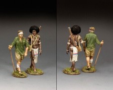 KING  COUNTRY KOKODA TRAIL KT004 WOUNDED KOKODA AUSTRALIAN DIGGER BEING LED