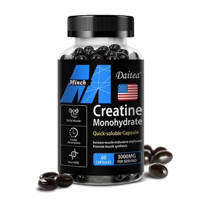 Creatine Monohydrate Capsules 3000mg,Muscle Explosion,Endurance/Energy,Fitness