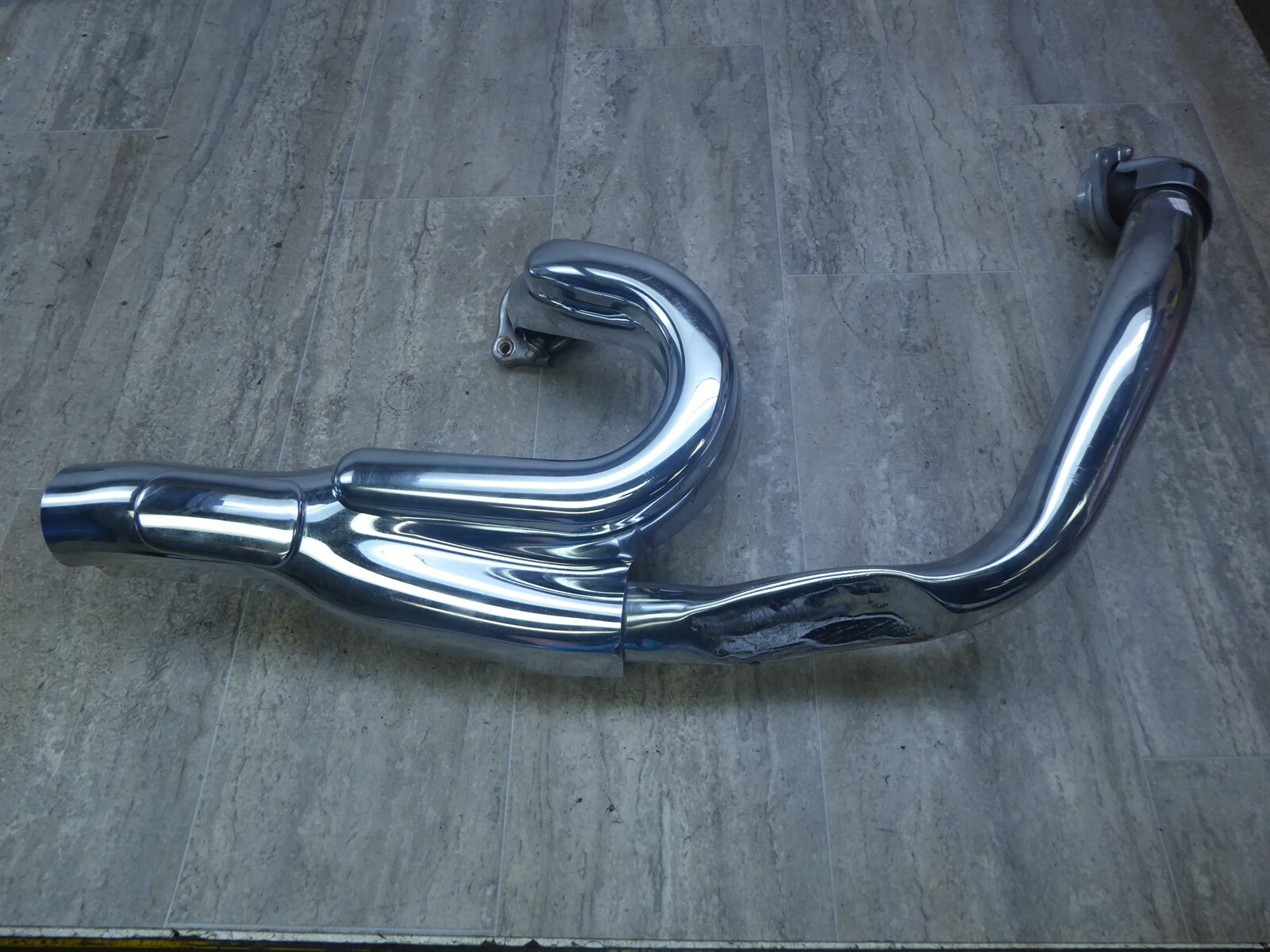 2007 Yamaha XV1700 PC Warrior Y6431) chrome exhaust headers muffler