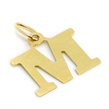 Lightweight 9ct Gold Initial Letter Charms Pendants