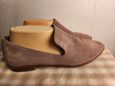 Crown Vintage Womens 9M Carla 2 Tan Suede Slip On Loafers Flats #9