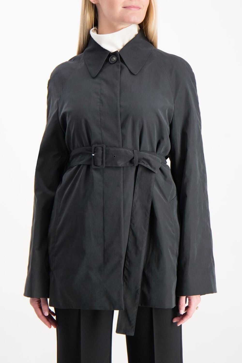 FILA Giacca Camicia Nuova con Etichette The Row $2 270 Naybin Cintura Abete Scuro XS