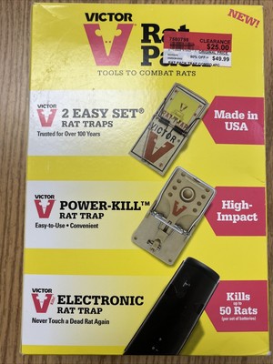 Victor Rat Pack (2) M205 Easy Set ~ M144 Power-Kill ~ M240 Electronic Rat Trap
