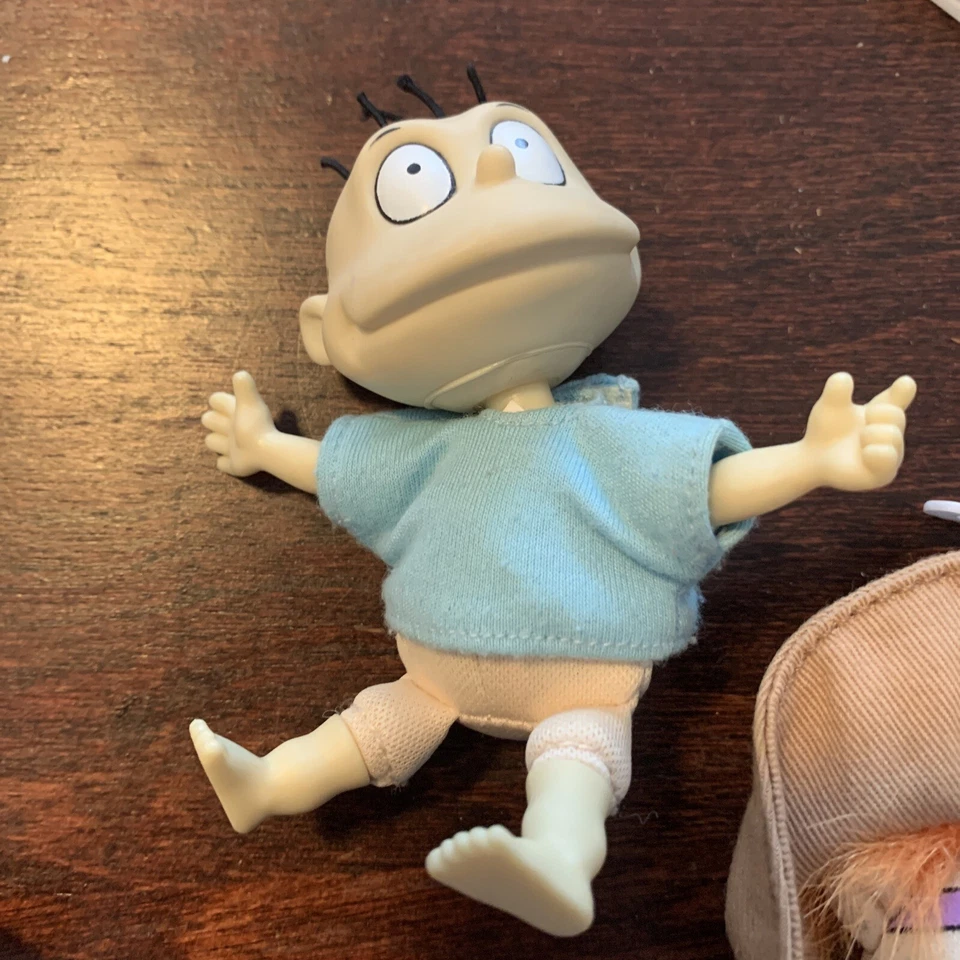 1997 Phil, Tommy, Chunky PVC boneco de ação de pelúcia boneca Rugrats Nickelodeon B1 - Imagem 3 de 4