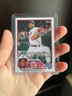 Josiah Gray Advanced Stats /300 - 2023 Topps Series 1 #149 Washington Nationals