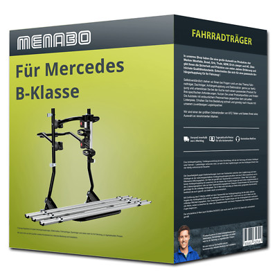 Menabo Fahrradträger Cobra Plus schwarz/silber für Mercedes B-Klasse Typ W245 FP