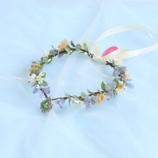 Woodland Headband Tiara with Fairy Crown Crown for Wedding Bride Fairy Costume
