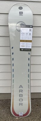2024 NWT Women s Arbor Mantra Rocker 147cm Snowboard $450 Twin Tip Grip Tech