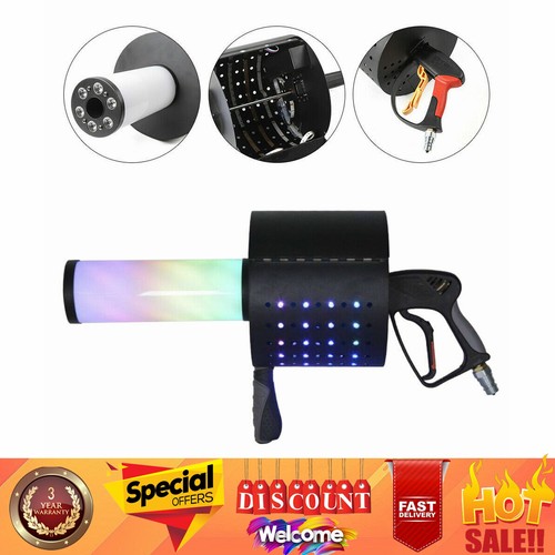 LED C02 Jet Confetti Machine Cannon CO2 Confetti Gun Fogger DJ Cryo+Gas hose USA eBay