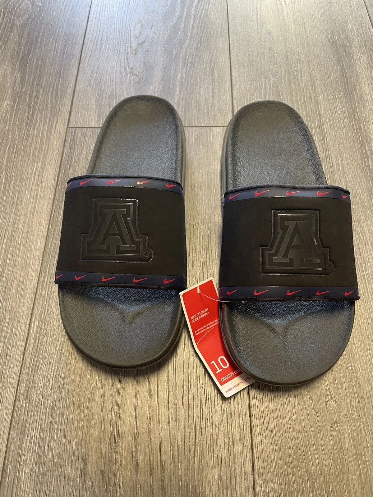 Scivolo Nike Offcourt Northern Arizona University DD0505 001 nuovo da uomo taglia 10