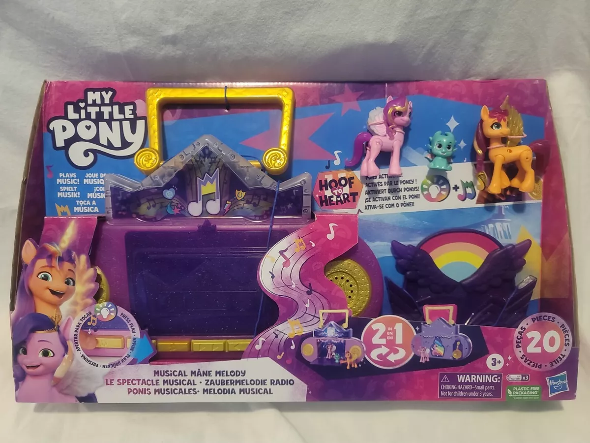 My Little Pony Brinquedo Musical 2 em 1: Karaoke e SPA, Playset com 20 – O  Gato Rápido