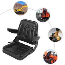 Universal Black Suspension Tractor Seat for Forklifts, Mowers & Equipment