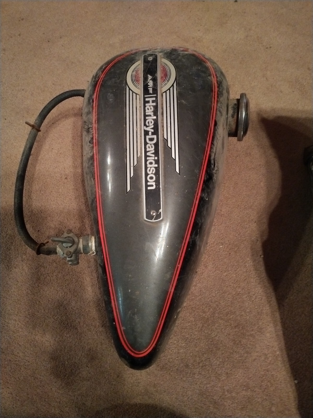 AMF Harley Davidson Gas Tanks 1979 I Think Black Nice eBay