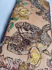 Sea Turtle Wood Burning Wall Art