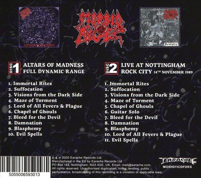 MORBID ANGEL ALTARS OF MADNESS [ULTIMATE EDITION] NEW CD