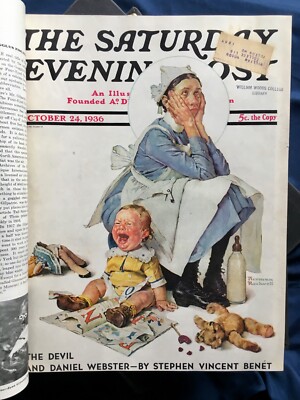 Saturday Evening Post 1930s Bound Volumes 1931 1932 1933 1934 vintage ads