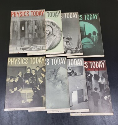 (Lot of 8) Vintage Physics Today Magazines 1958   Vol 11 No. 1, 2, 5, 7, 9-12
