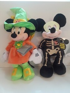 SET OF MICKEY AND MINNIE HALLOWEEN PLUSH NWT | eBay