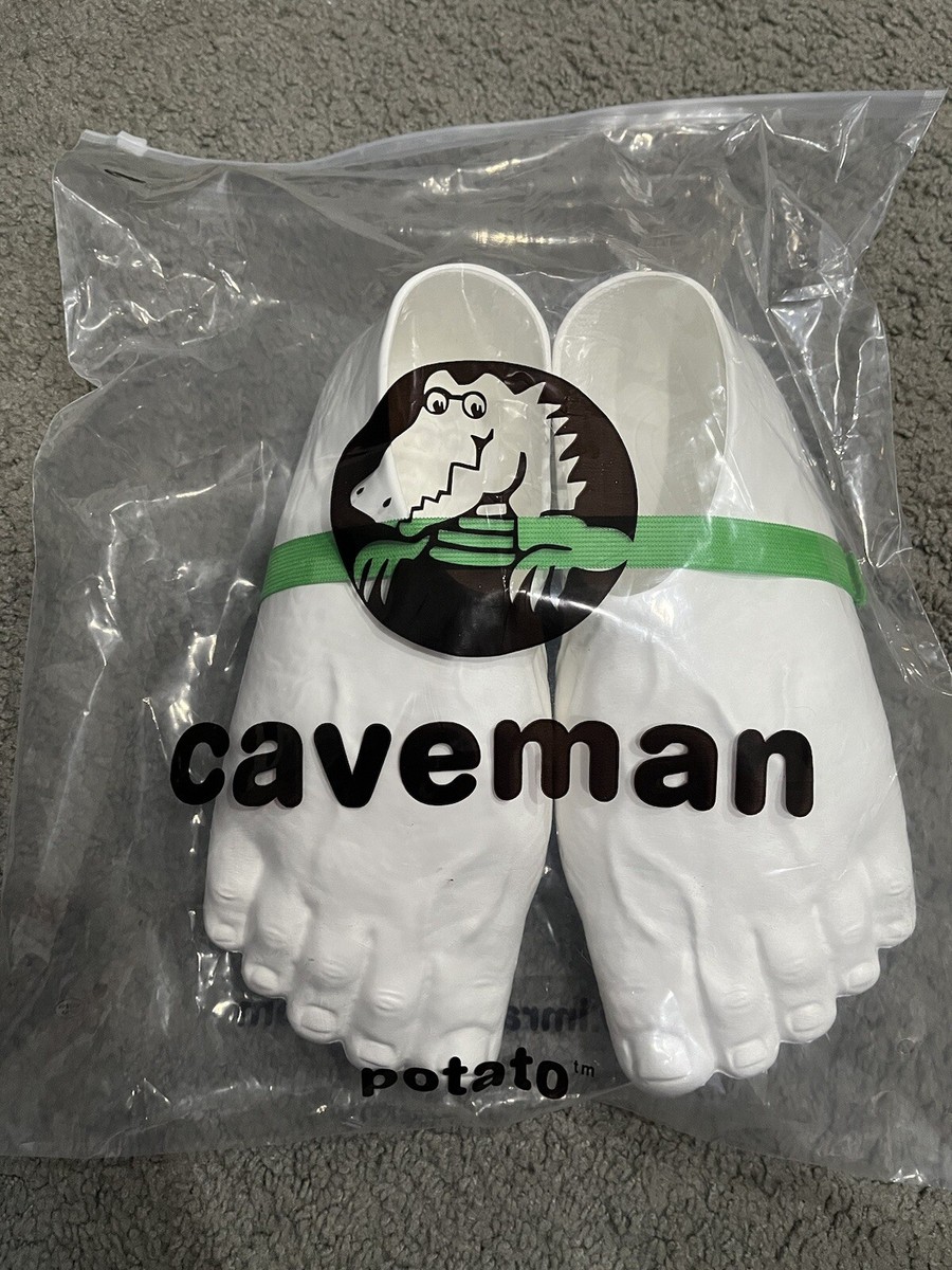 Crocs Imran Caveman Potato Slippers ( White ) Size-Small (6 Crocs Imran Caveman Potato Slippers ( White ) Size-Small (6