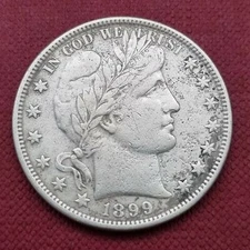 1899 Barber Half Dollar 50c Better Grade XF Details #42676