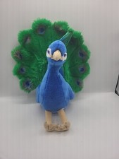 FAO Schwarz PEACOCK Plush Toys R Us 2013 Stuffed Animal Bird 14"