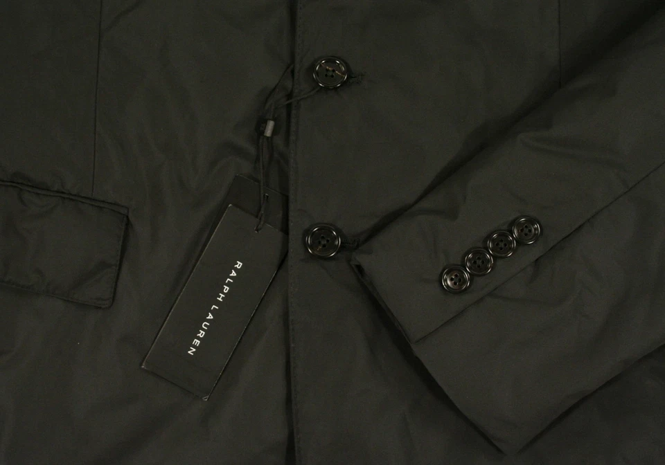 Chaqueta Blazer Ralph Lauren Etiqueta Negra Acolchada Poliéster Abrigo Deportivo M Nueva $895 Foto 3 de 4