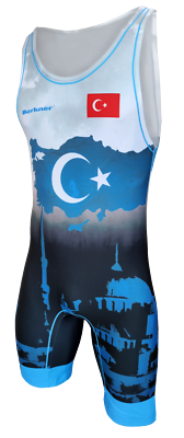 Men's Turkey Wrestling Singlet – Berkner UWW Representative TUR – New With Tags