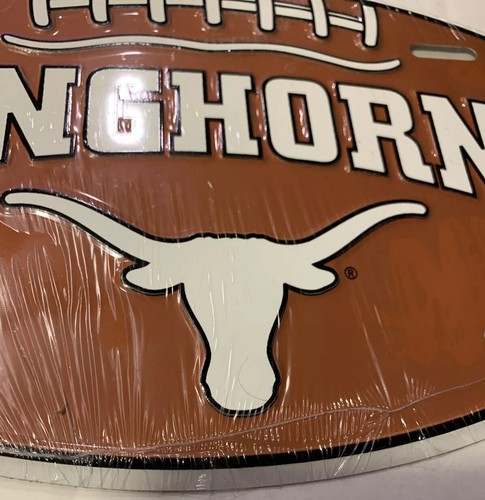 NCAA Texas Longhorn~Oval Novelty License Plate~For Car Or Truck~Wall Hanging~New - Picture 2 of 8