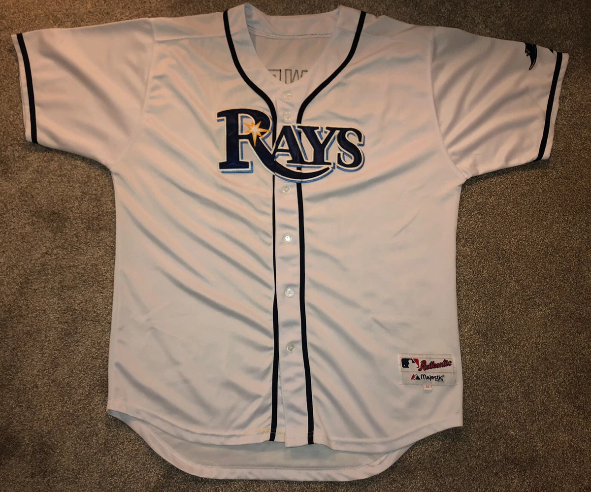 Rays Majestic Mens MLB Carl Crawford #13 Tampa Bay Jersey Size 52