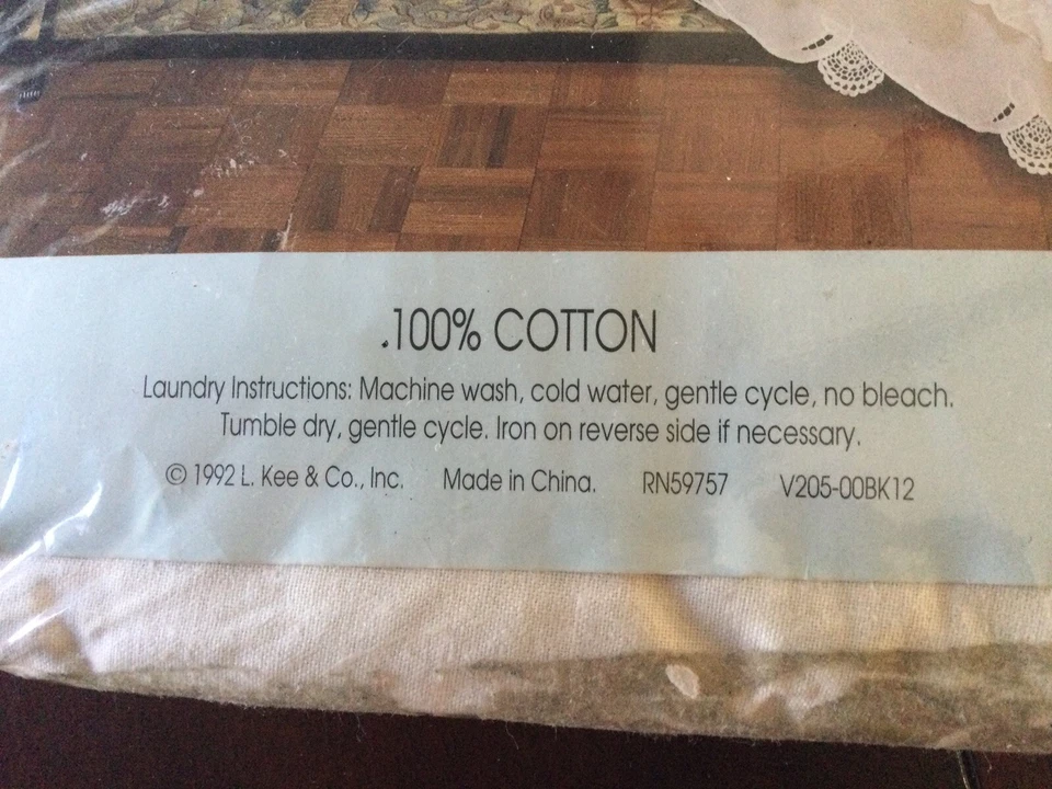 Volantes de cama doble de encaje hechos a mano 100 % algodón marfil, encaje hecho a mano, nuevo vintage  Foto 4 de 4