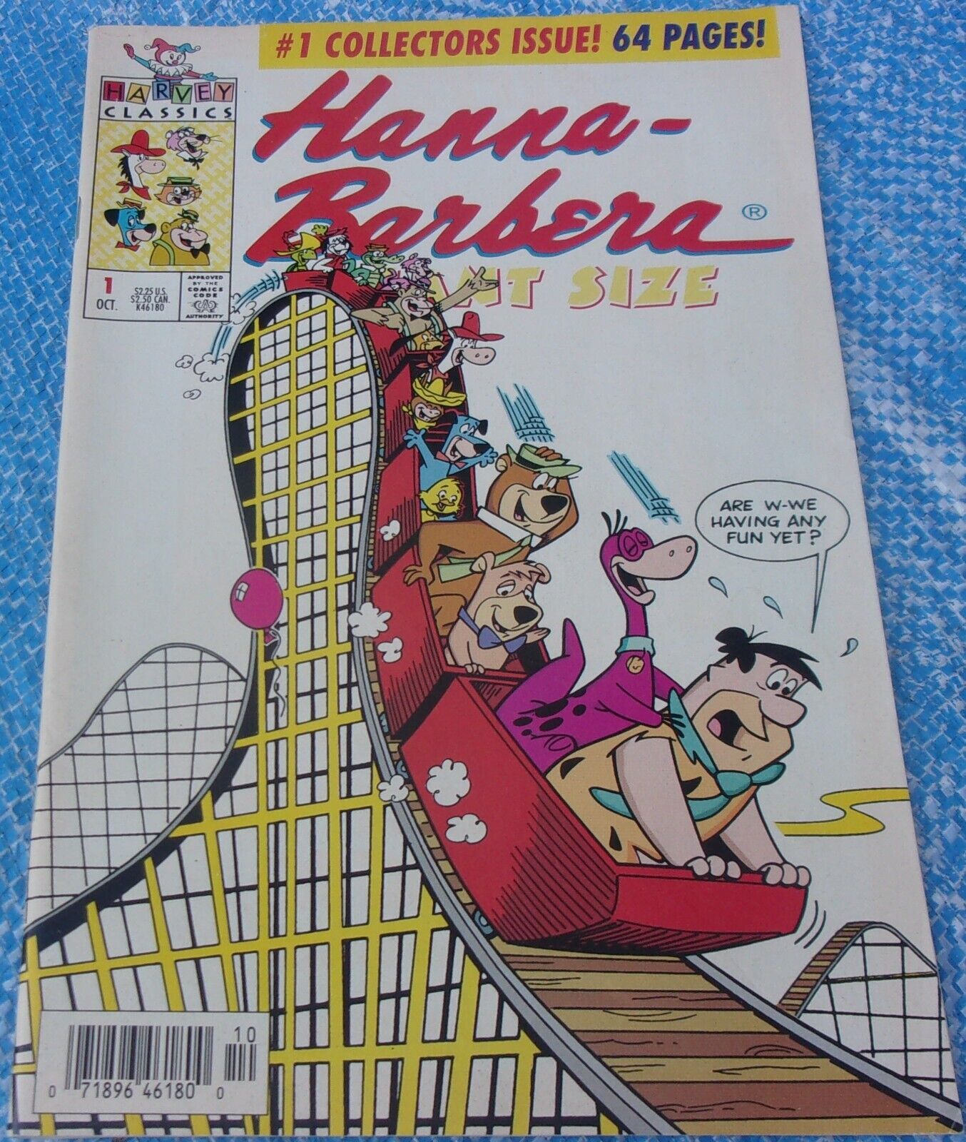 Harvey Comics Hanna Barbera Giant Size #1 October 1992 Flintstones Yogi Bear Top
