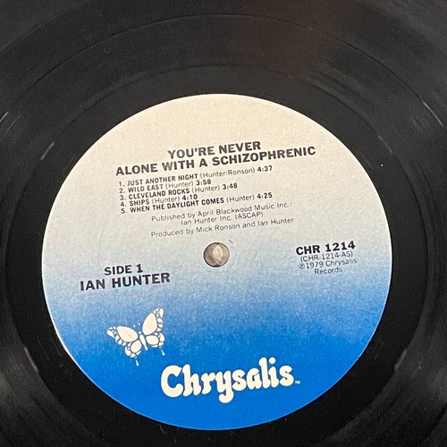 Ian Hunter You're Never Alone With A Schizophrenic Vinyl Record Chrysalis Shrink - Picture 7 of 8