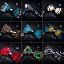 Peacock Feather Bow Ties - Luxury Business Bow Tie Men Suit Fashion Accessories