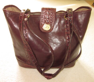Vintage Brahmin Dark Brown Shoulder Purse