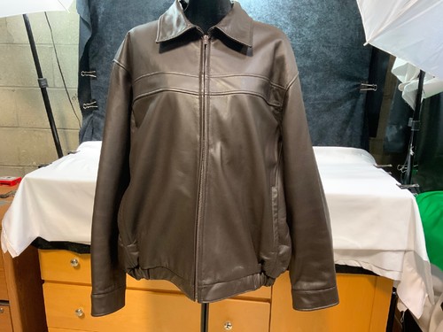 YORKE Men's Soft Leather Jacket Size 