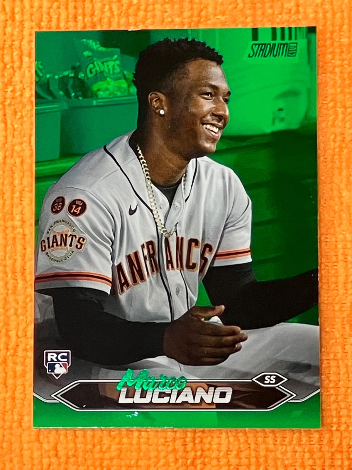 /199 Marco Luciano RC 2024 Topps Stadium Club #224 GREEN FOIL - SFG Giants