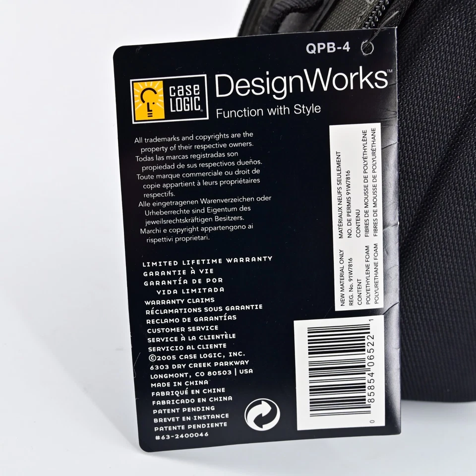 Case Logic QPB-4 Quick-Draw Camcorder Camera Case – Compact Pouch with Tags - Image 3 of 4