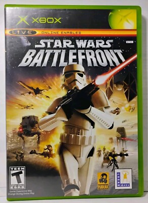 STAR WARS BATTLEFRONT - Microsoft XBOX 2004 LUCASARTS Game - CIB Complete 32475