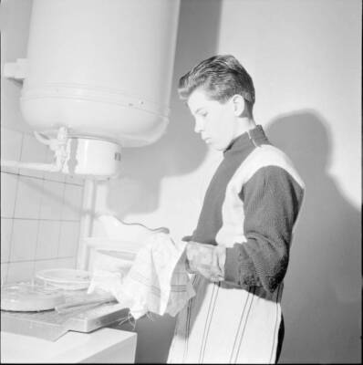 Peseux boys attending a cookery course 1958 Old Historic Photo 2
