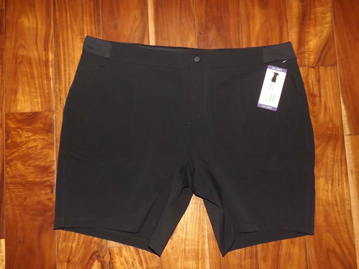 トップス WAKE ES.1 Adjustable LST Nylon Shorts NWT Womens ACTIVE LIFE Black Stretch Waistband Nylon Shorts
