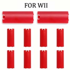 10PCS Replacement Battery Cover Shell Case Clip for Wii Remote Controller Red