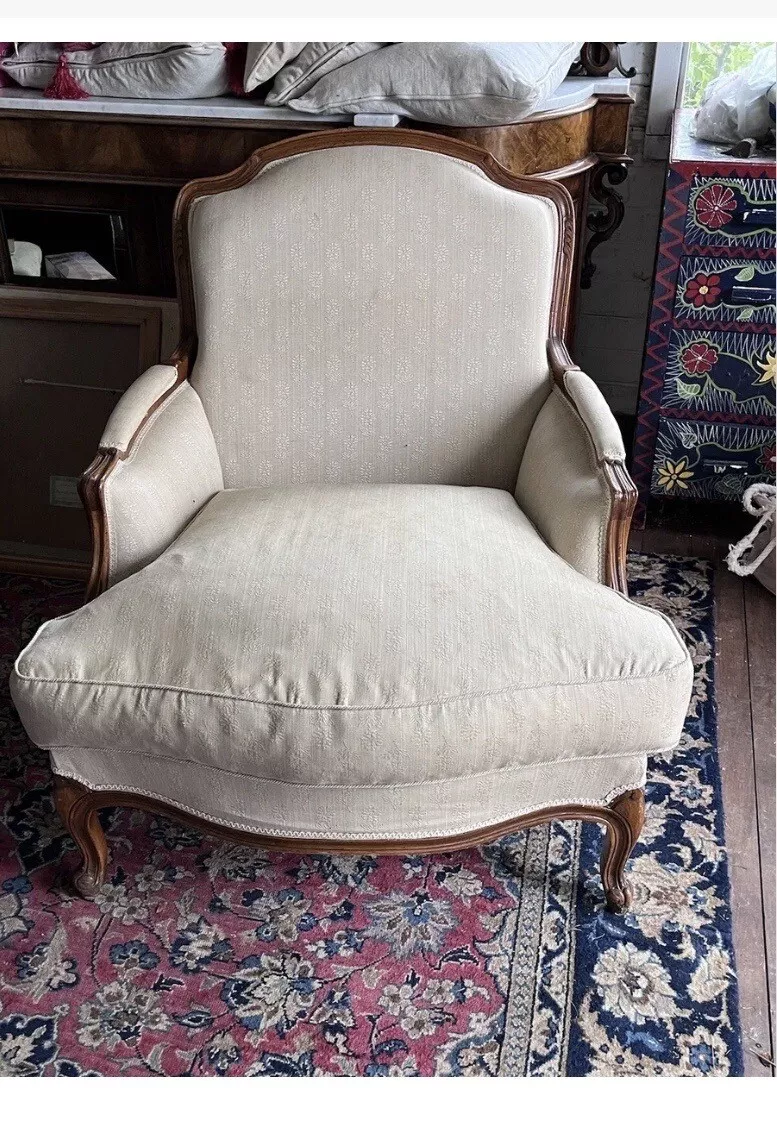 Pair of Laura Ashley Beaumont Fabric Lounge Armchairs Provencale French Style
