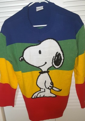 rainbow snoopy sweater