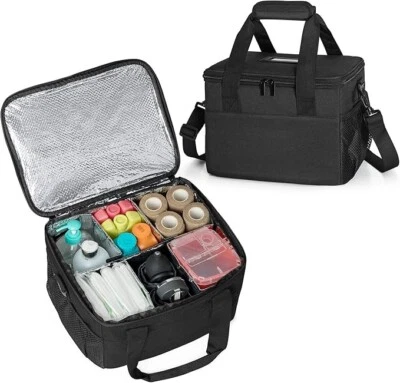 Trunab Portable Insulated Medical Bag with Removable Dividers, Portable Bag Only