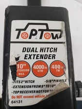TopTow 64131 Dual Hitch Extension Extends 8-10" 2" Receiver