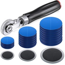 60 Pieces Tire Patches Kit Tube Repair Set 32mm 42mm 58mm Puncture Fix Set