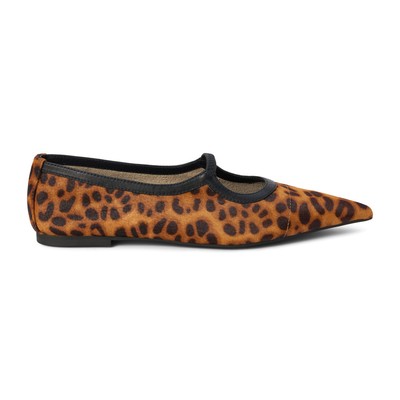 Matisse Fleur Leopard Mary Jane  Womens Brown Flats Casual FLEUR-950