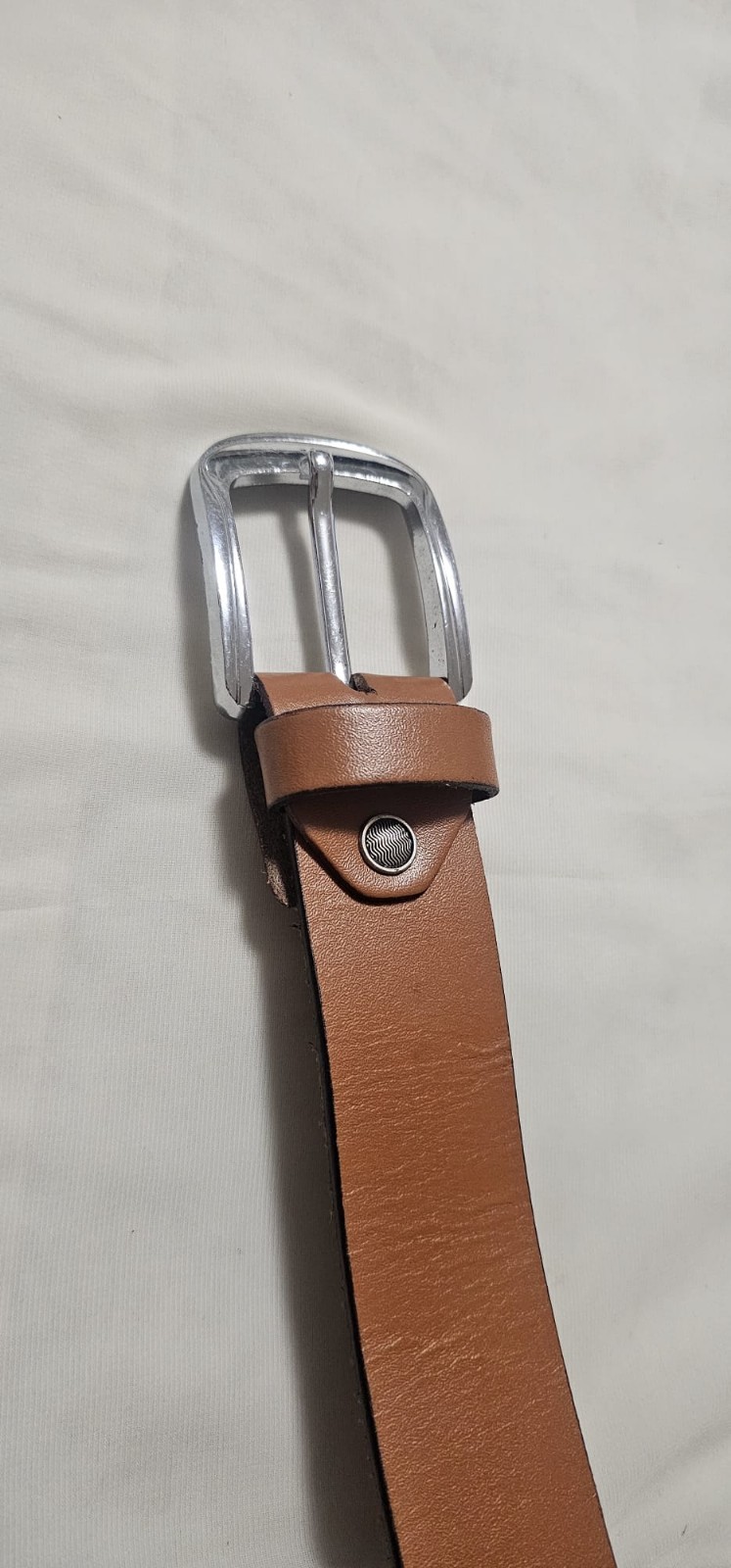 Cinturón de cuero resistente marrón - 100% piel de vacuno - ajustable